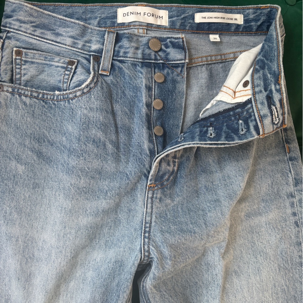 The Joni High Rise Loose Denim Forum Light Blue Relaxed Jeans